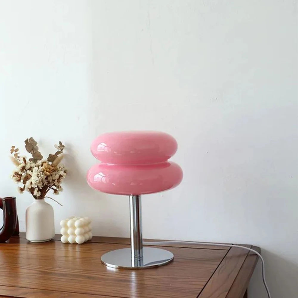 Luminária Cogumelo de Vidro Minimalista