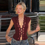 The Lace Sheer Crop Top — Locryn