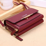Women's Korean Style Wallet Shoulder Bag – Multi-Card Large Capacity Phone Pocket Bag