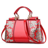 Women's Patent Leather Shiny Shoulder Bag – Large Capacity Messenger Handbag