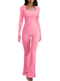 The Square Neck Flare Jumpsuit — Locryn