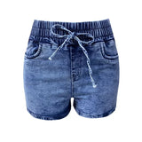 The Lace-Up Denim Shorts — Locryn