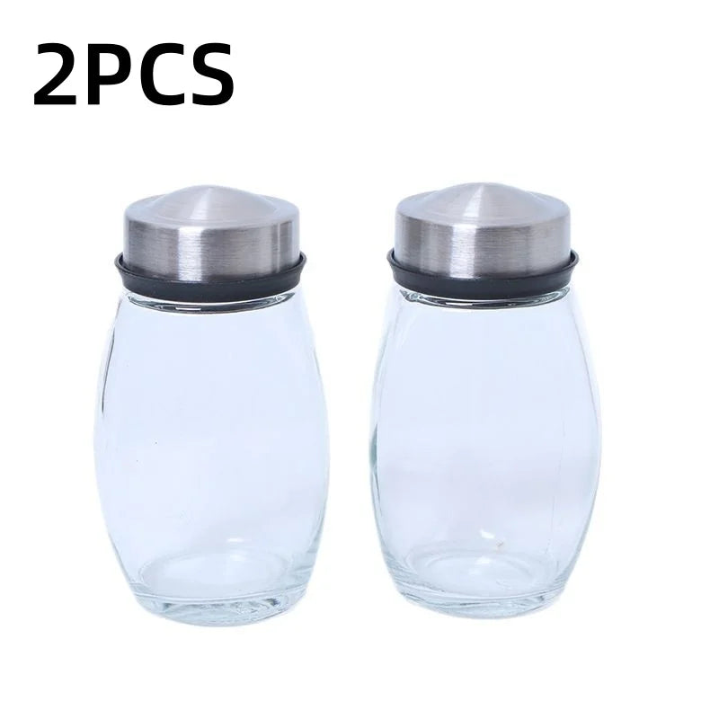 Kit Potes de Vidro para Temperos com Suporte