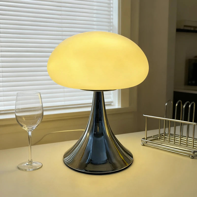 Luminária Cogumelo de Vidro Nordic