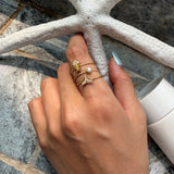 The Fishtail Crystal Rings Set — Locryn