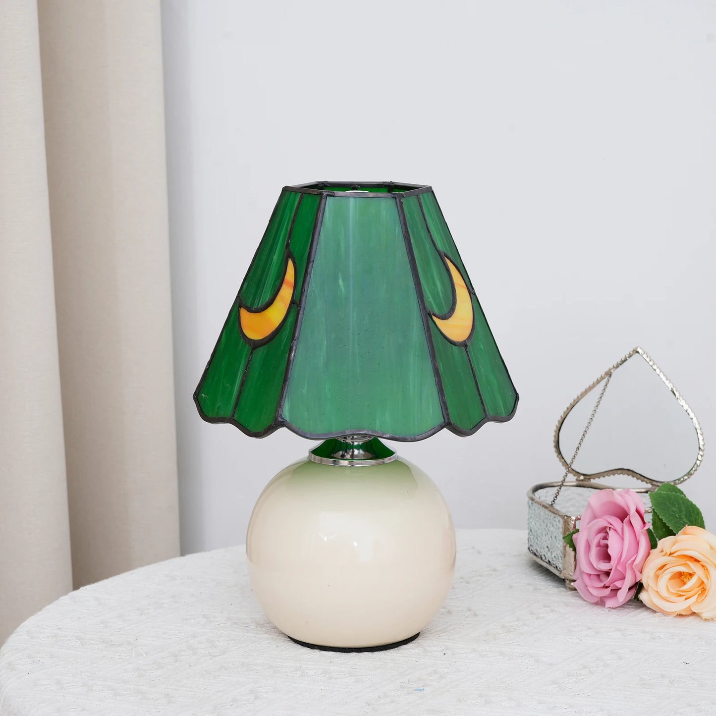 Luminária Cogumelo de Vidro Retrô