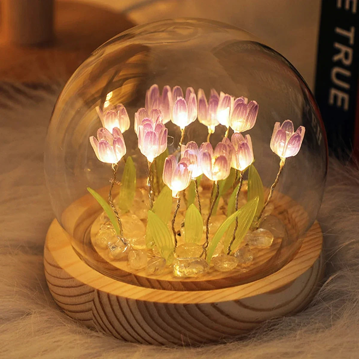 Luz Noturna Tulipa Artesanal LED