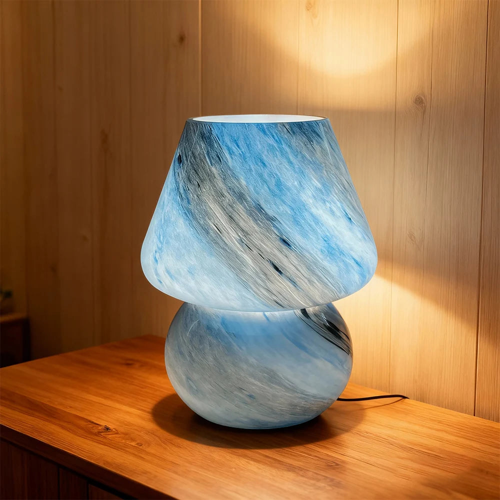 Luminária Cogumelo de Vidro Bauhaus