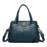 Women's Soft Leather Crossbody Tote Bag – Luxury Shoulder Handbag