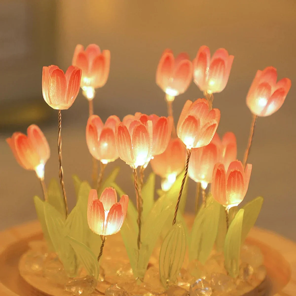 Luz Noturna Tulipa Artesanal LED
