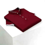 The Stretchy Mandarin Collar Polo — Locryn Men