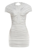 The Ruched Hollow Mini Dress — Locryn