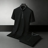 The Breathable Half-Zip Polo — Locryn Men