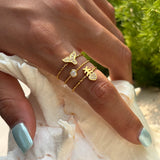 The Fishtail Crystal Rings Set — Locryn