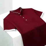 The Stretchy Mandarin Collar Polo — Locryn Men
