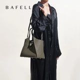 BAFELLI Women's Genuine Leather Tote Bag – Luxury Business Travel Handbag