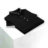 The Stretchy Mandarin Collar Polo — Locryn Men