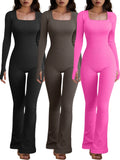 The Square Neck Flare Jumpsuit — Locryn