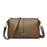 Women's Soft Leather Shoulder Bag – Luxury Crossbody Tote Handbag