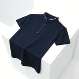 The Breathable Half-Zip Polo — Locryn Men