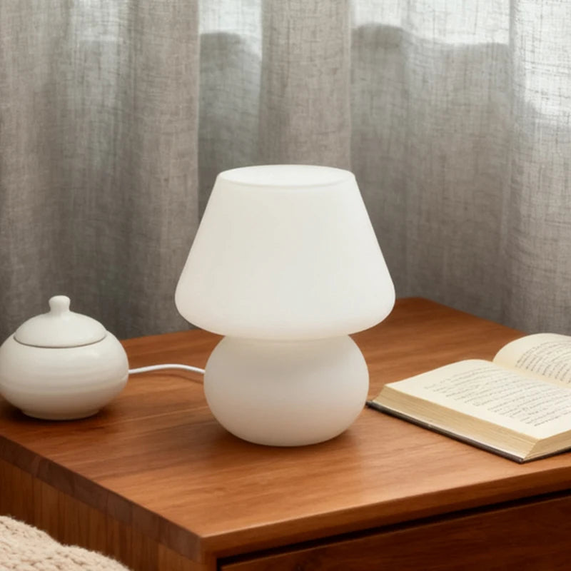Luminária Cogumelo de Vidro Bauhaus