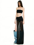 The Metal Mesh Maxi Skirt — Locryn