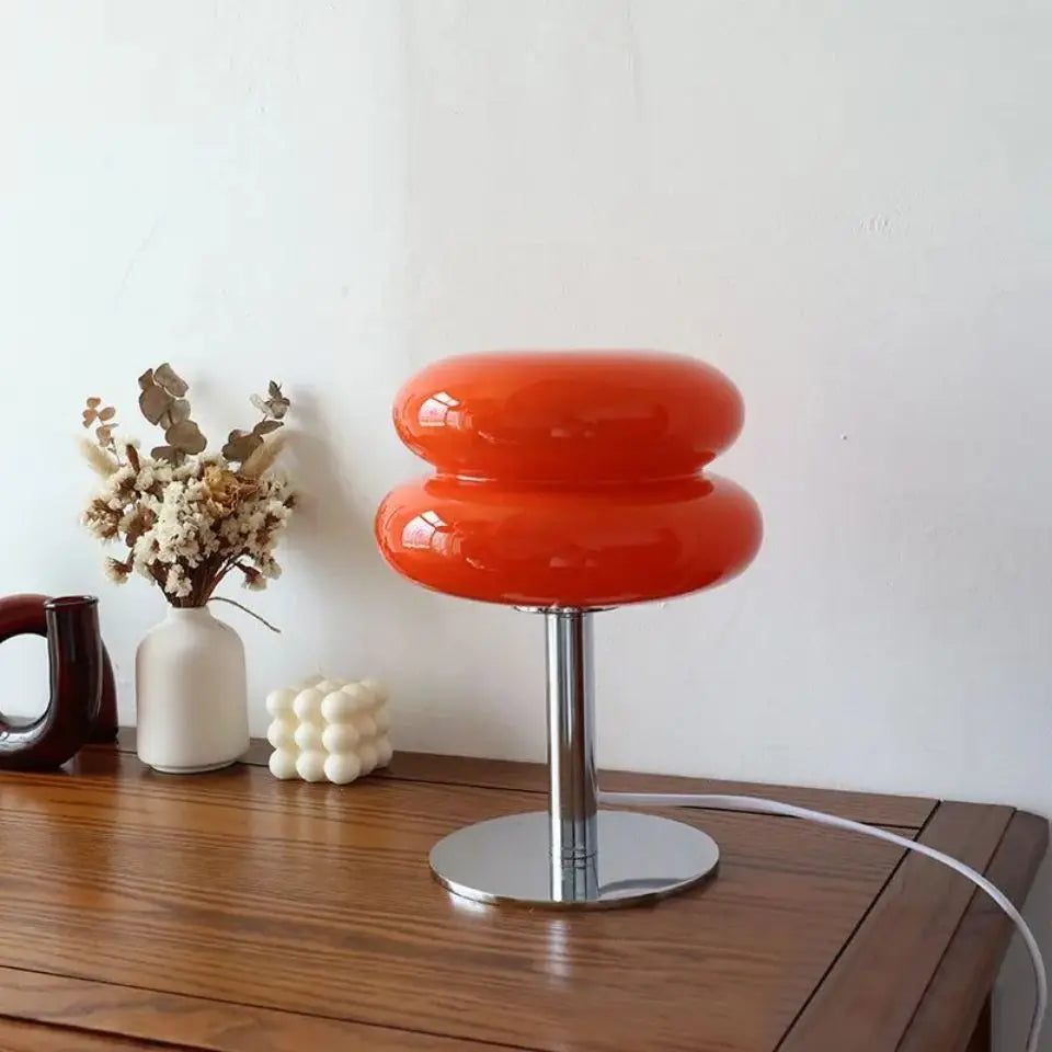 Luminária Cogumelo de Vidro Minimalista