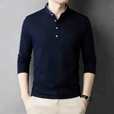 The Wrinkle-Resistant Navy Polo — Locryn Men
