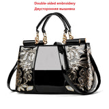 Women's Patent Leather Shiny Shoulder Bag – Large Capacity Messenger Handbag