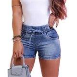 The Lace-Up Denim Shorts — Locryn