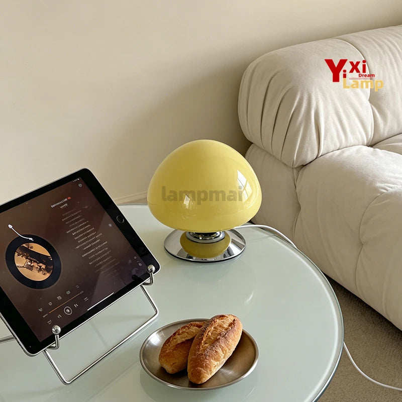 Luminária Cogumelo de Vidro Nordic