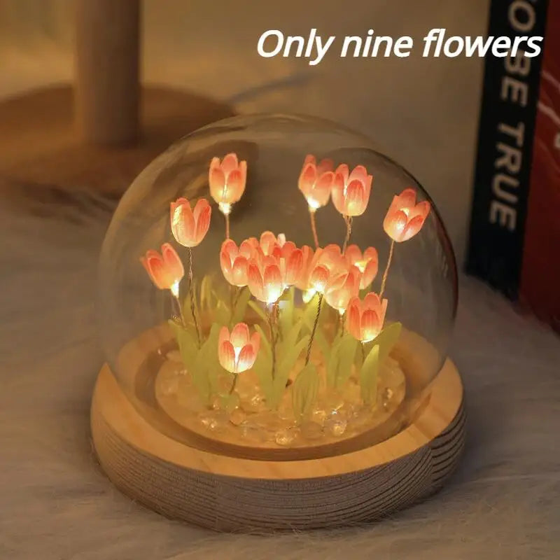Locryn Decoração & Conforto - Lâmpada de Tulipa Elegante Artesanal LED (Foto 11)