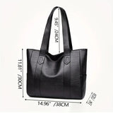 Vintage Large Capacity Canvas Tote Bag – Women's Shoulder Commuter Work & Travel Bag
