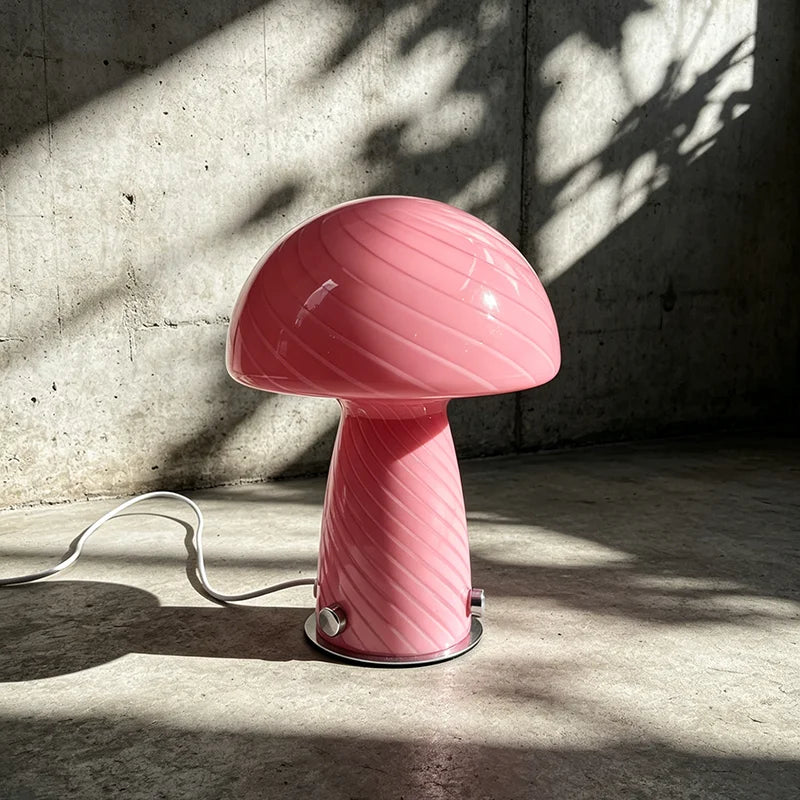 Luminária Cogumelo de Vidro Bauhaus