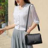 Women's Soft Leather Shoulder Bag – Luxury Crossbody Tote Handbag