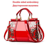 Women's Patent Leather Shiny Shoulder Bag – Large Capacity Messenger Handbag
