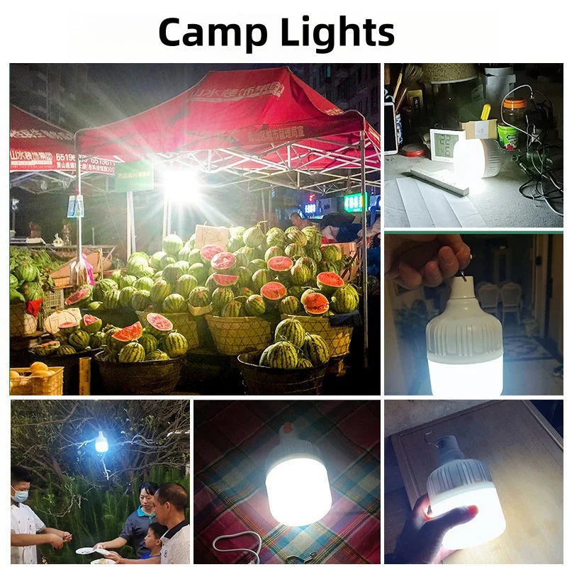 Kit 2 Luminárias LED Recarregáveis para Emergência