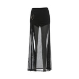 The Metal Mesh Maxi Skirt — Locryn