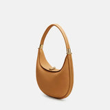 Women's Crescent Soft Leather Shoulder Bag – Elegant Commuter Crossbody