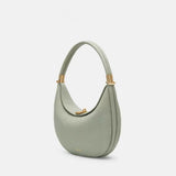 Women's Crescent Soft Leather Shoulder Bag – Elegant Commuter Crossbody
