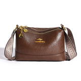 Women's Genuine Cow Leather Shoulder Bag – Luxury Crossbody Tote Handbag
