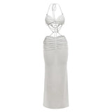 The Metal Chain Wrap Dress — Locryn