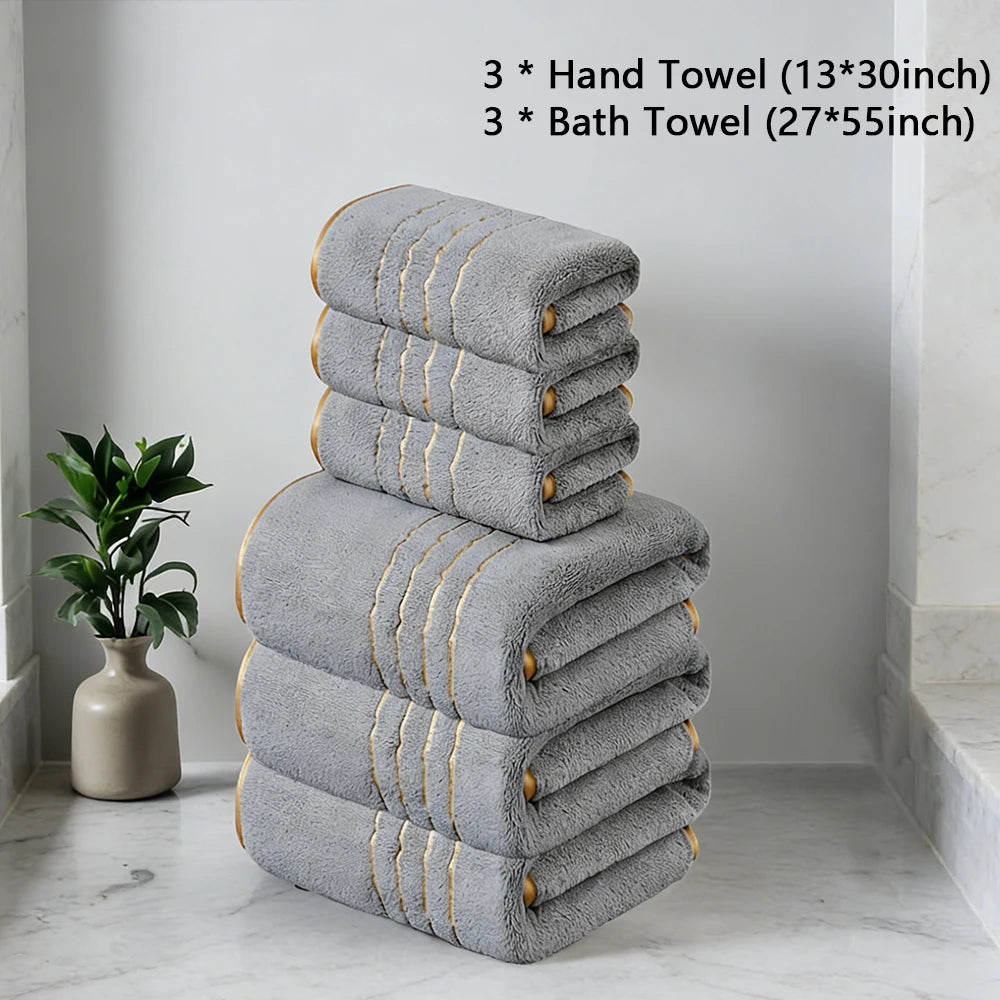 Locryn Decoração & Conforto - Jogo de Toalhas de Banho Luxo Algodão Egípcio 500g/m² (Foto 8)