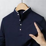 The Wrinkle-Resistant Navy Polo — Locryn Men