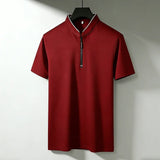 The Half-Zip Short Sleeve Polo — Locryn Men