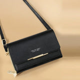 Women's Korean Style Wallet Shoulder Bag – Multi-Card Large Capacity Phone Pocket Bag