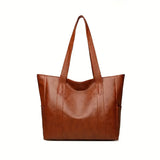Vintage Large Capacity Canvas Tote Bag – Women's Shoulder Commuter Work & Travel Bag