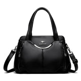 Women's Soft Leather Crossbody Tote Bag – Luxury Shoulder Handbag
