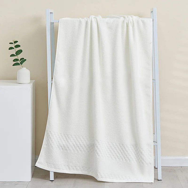 Locryn Decoração de Luxo - 100%pure cotton towel, enlarged and thickened bath towel, quick drying hand wash face towel, bathroom, family hotel, adult apron (Foto 7)