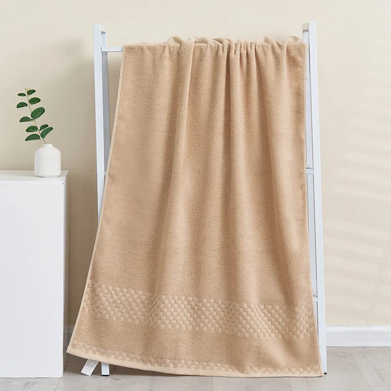 Locryn Decoração de Luxo - 100%pure cotton towel, enlarged and thickened bath towel, quick drying hand wash face towel, bathroom, family hotel, adult apron (Foto 6)